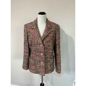 Alouette women jacket 3 buttons pocket made in France size 5 fit US size 10